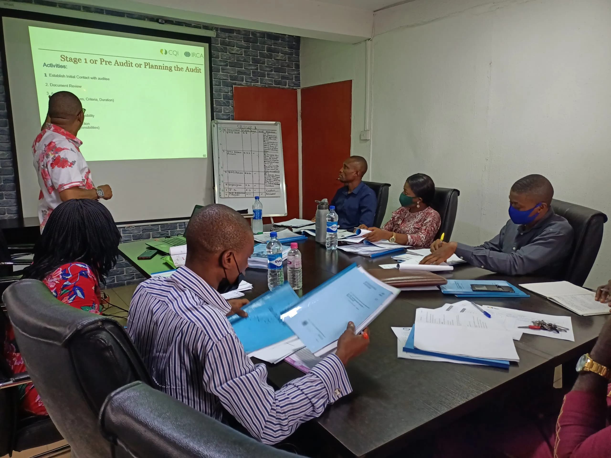 Deslog lead auditor training session in progress
